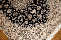 シックな色彩と豪華なデザイン手織りペルシャラグナイン59028