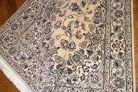 高級手織りペルシャじゅうたんナイン産メダリオン59025