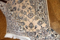 高級手織りペルシャじゅうたんナイン産メダリオン59025