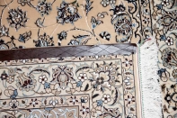 高級手織りペルシャじゅうたんナイン産メダリオン59025