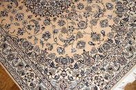 高級手織りペルシャじゅうたんナイン産メダリオン59025