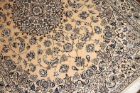 高級手織りペルシャじゅうたんナイン産メダリオン59025