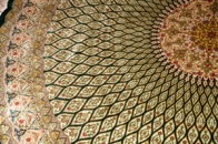 丸いペルシャじゅうたんクム、円形ジュウタン48088