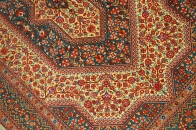 高級ペルシャ絨毯のセンターラグサイズクムシルク100％99417