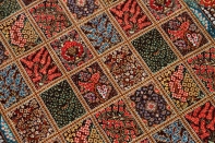 とてもカラフルなヘシティー模様高級シルク57012