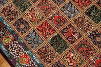 とてもカラフルなヘシティー模様高級シルク57012