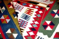 カラフルキリム、シラズの高級キリム絨毯342000