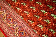 手織ペルシャセンターラグペルシャシルク絨毯2622