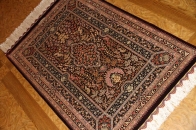 手織りシルク高品質ペルシャ絨毯クム産56093