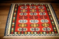キリムのセンターラグ、激安キリム8069