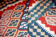 キリム廊下敷きランナーシラズウール300001