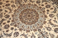 明るい絨毯ペルシャリビング手織りカーペット49147