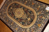 高級手織りペルシャ絨毯クムシルク48047