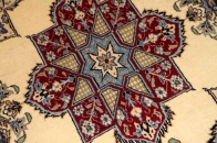 正方形ナイン手織りペルシャ絨毯49999-13003