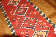 高品質のシラズキリムセンターラグウール7020