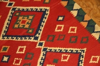 高品質のシラズキリムセンターラグウール7020