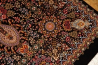 最高級シルク絨毯豪華な花入れ模様ペルシャ絨毯56059