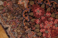 最高級シルク絨毯豪華な花入れ模様ペルシャ絨毯56059