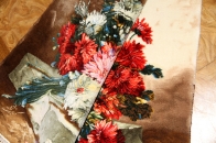 花絨毯ペルシャ絨毯フラワーデザイン50108