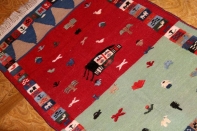 キリムとギャッベの織り方玄関サイズ9900017