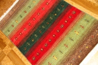 最高級イラン製ギャッベのアクセントラグメリノウール26353