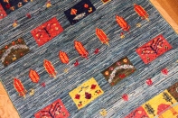 カラフルなギャッベイラン製羊毛ウールの細かい織り方26291