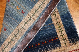 手織りペルシャギャッベイラン製リズバフト58437