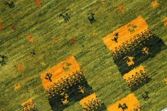 高品質手織りペルシャギャッベコルデスタンギャッベイラン製58444