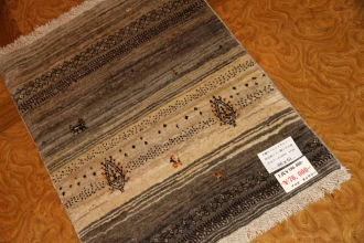 最高級ギャッベ玄関マットコルデスタン産地のメリノウール58366