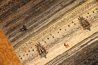 手織りギャッベマット