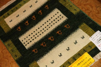 高品質手織りペルシャギャッベコルデスタンギャッベイラン製58421