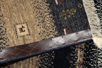 最高級ギャッベコルデスタン産地のメリノウールギャッベ58474