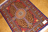 バラデザインシルク手織りペルシャ絨毯セール商品75131