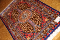 バラデザインシルク手織りペルシャ絨毯セール商品75131