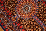 バラデザインシルク手織りペルシャ絨毯セール商品75131