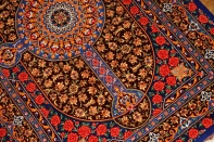 バラデザインシルク手織りペルシャ絨毯セール商品75131