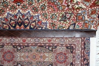 ペルシャ絨毯タブリーズ迫力ある珍しいデザイン59007