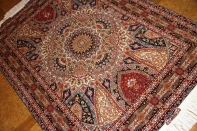 ペルシャ絨毯タブリーズ迫力ある珍しいデザイン59007