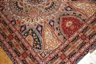 ペルシャ絨毯タブリーズ迫力ある珍しいデザイン59007
