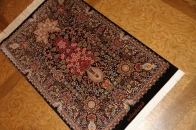 最高級シルク絨毯豪華な花入れ模様ペルシャ絨毯56059