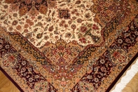 ハンドメイドシルクラグペルシャ絨毯クム99512