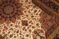 ハンドメイドシルクラグペルシャ絨毯クム99512