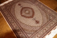 高級ペルシャ手織りタブリーズ産マヒデザイン57055