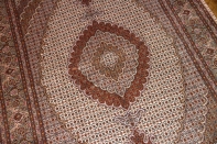 高級ペルシャ手織りタブリーズ産マヒデザイン57055