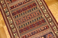 最高級シルジャンキリム草木染め小さいサイズ30478