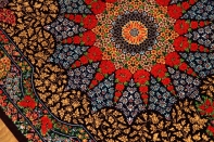 ペルシャ絨毯のクムシルクとても高品質マット57009