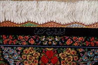 ペルシャ絨毯のクムシルクとても高品質マット57009