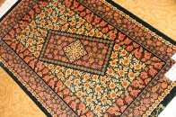 高級手織りペルシャ絨毯クムシルク48063