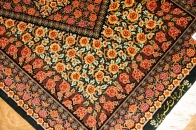 高級手織りペルシャ絨毯クムシルク48063