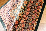 高級手織りペルシャ絨毯クムシルク48063